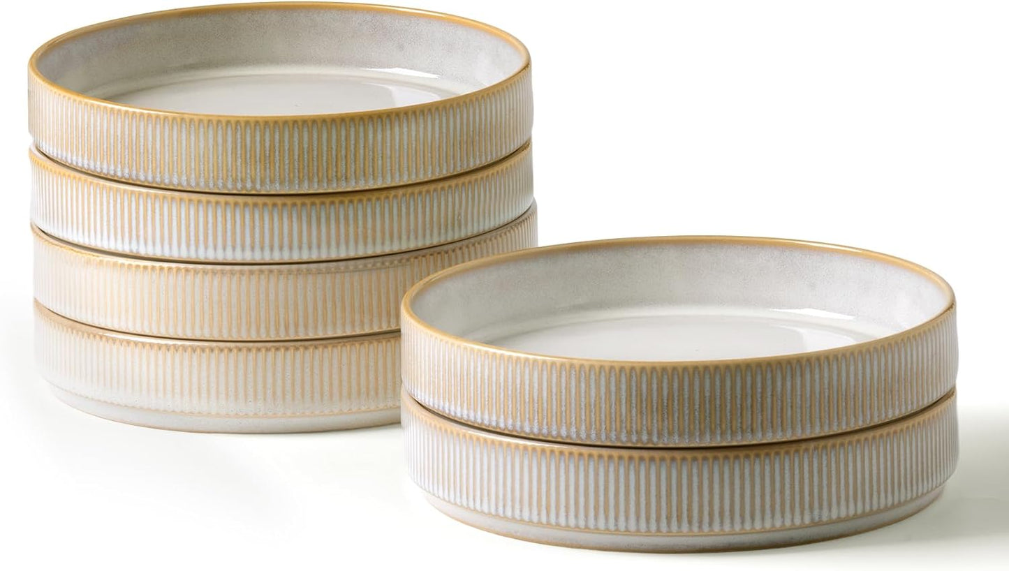 Famiware 7.5 in Pasta Bowls Set of 6 - Perfect for Any Occasion