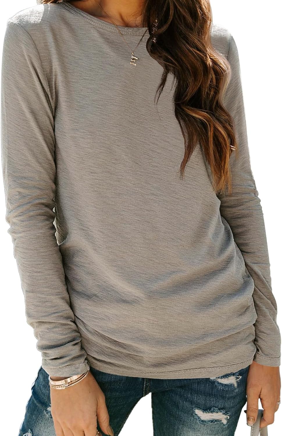 Cozy Long Sleeve Tee for Stylish Fall Outfits | AUTOMET Women