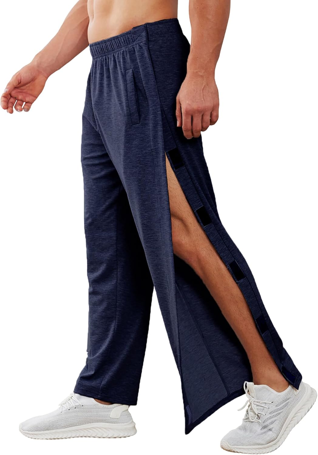 Deyeek Men's Tear Away Pants for Post Surgery Comfort and Ease