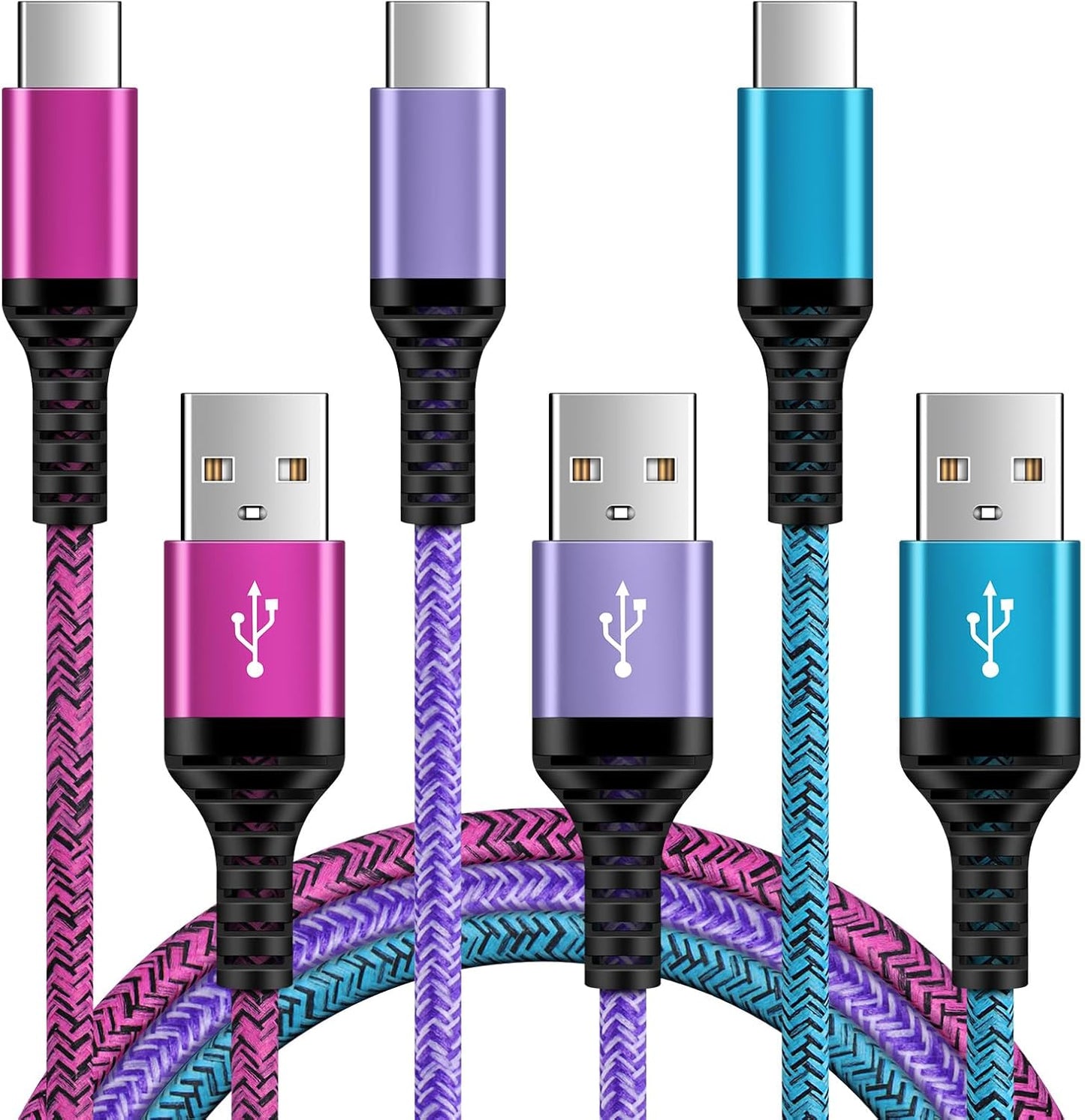 ANDHOT Fast Charge 3-Pack Type C USB Cable