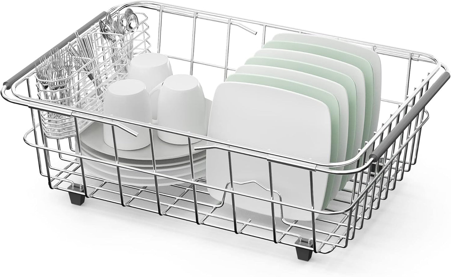 JAQ Dish Drainer in Sink Adjustable 14.96 to 20.59 Inches