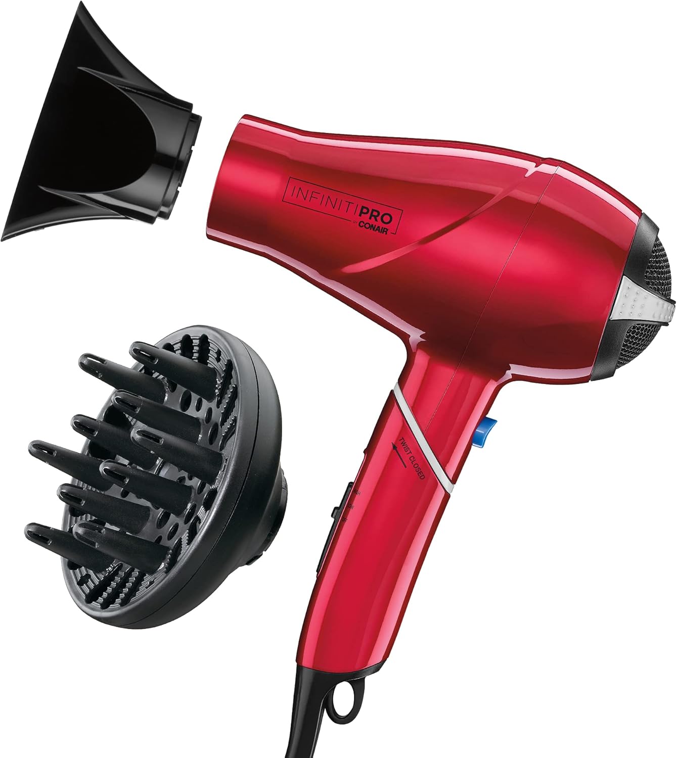 Compact 1875W Conair Travel Hair Dryer - Red