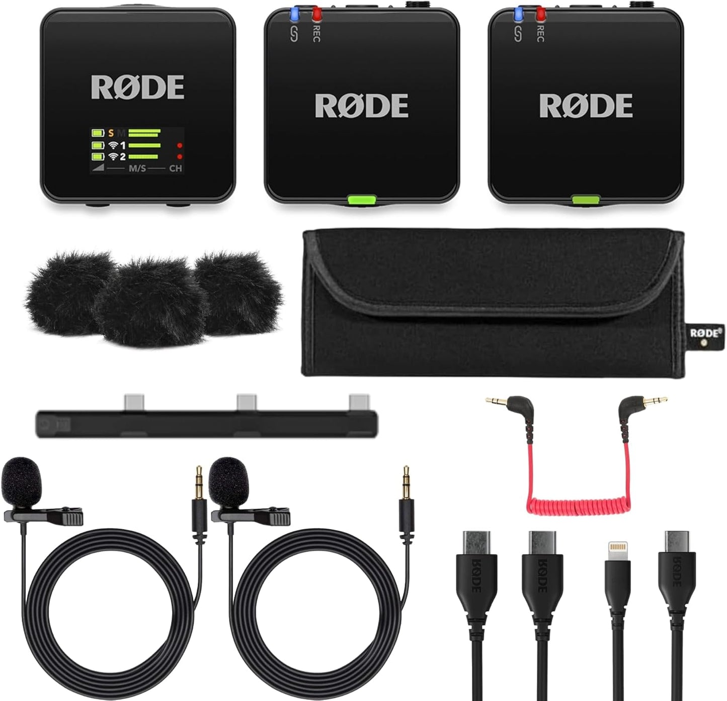 RDE Wireless GO Gen 3 Compact Mic with Lavalier Bundle for Audio