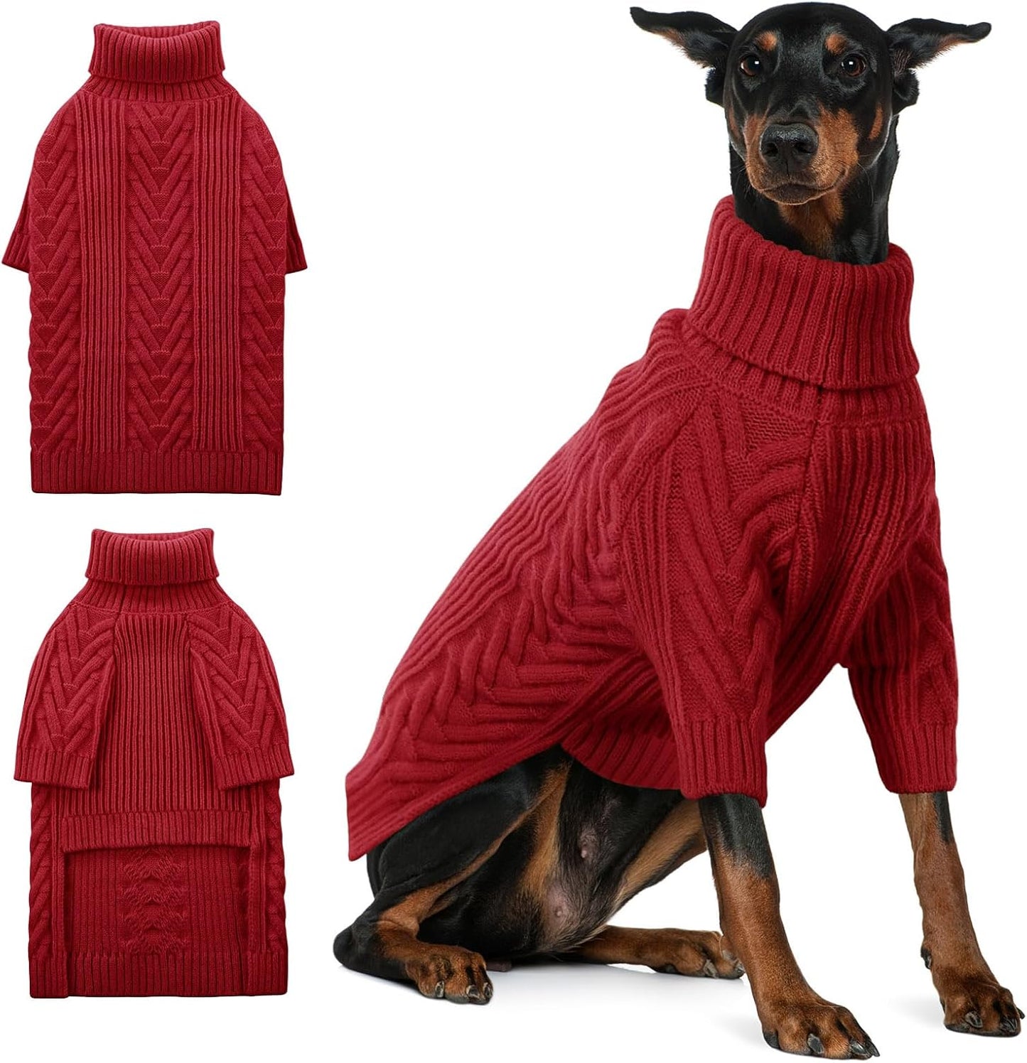 Extra-Large Dog Sweater for Winter Comfort and Style