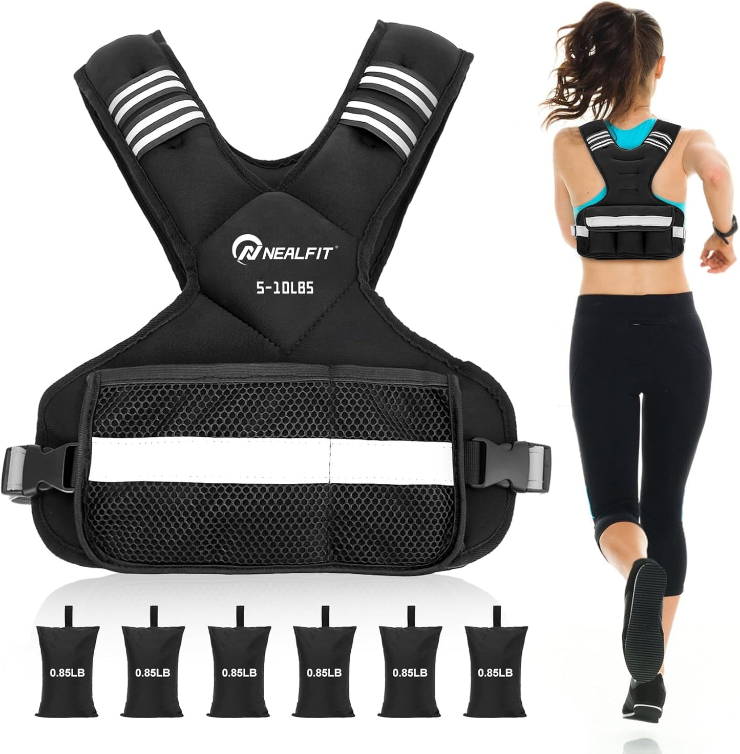 Adjustable Weighted Vest for Fitness and Strength Training