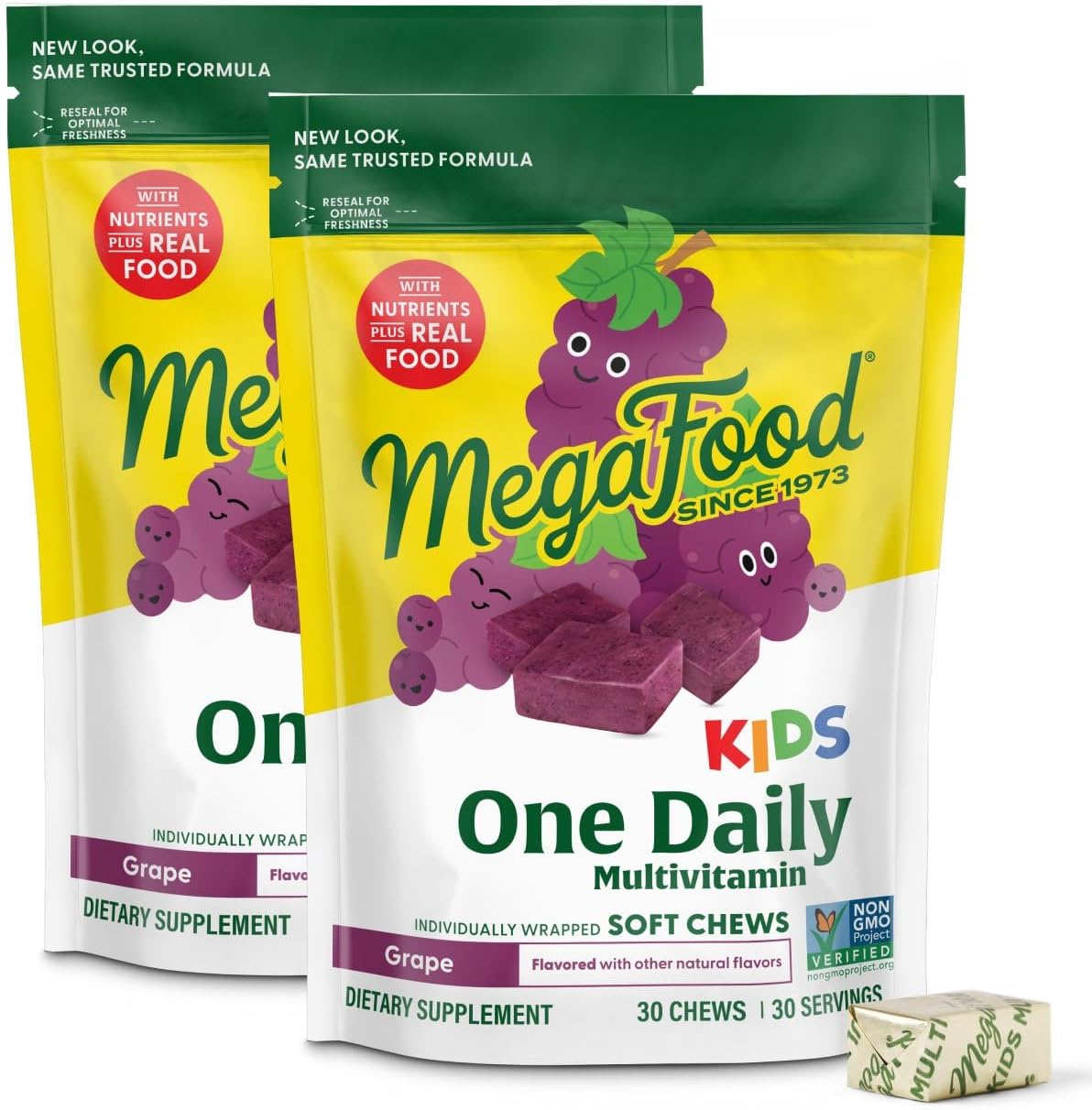 MegaFood Kids One Daily Multivitamin Soft Chews for Growth