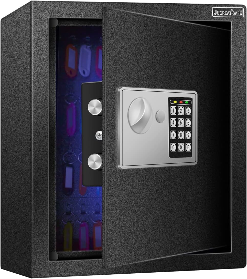 JUGREAT 80 Keys Cabinet with Sensor Light for Secure Storage