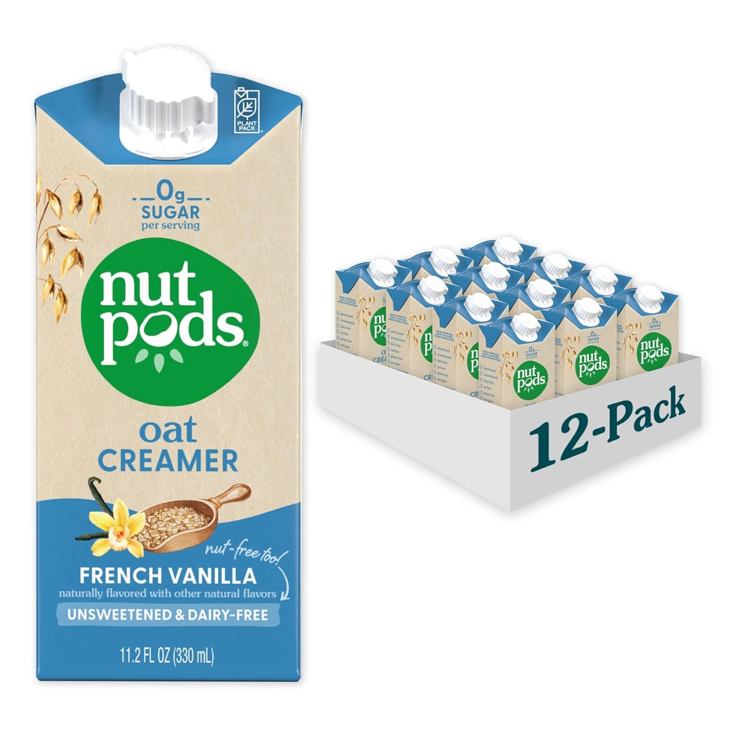 nutpods Oat French Vanilla Creamer - Unsweetened Plant-Based Delight