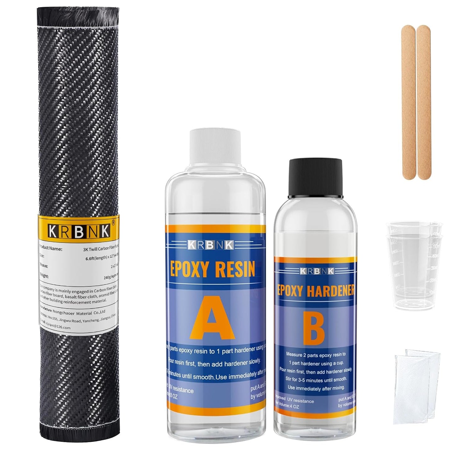 6.6FT Carbon Fiber Repair Kit for DIY Projects and Repairs