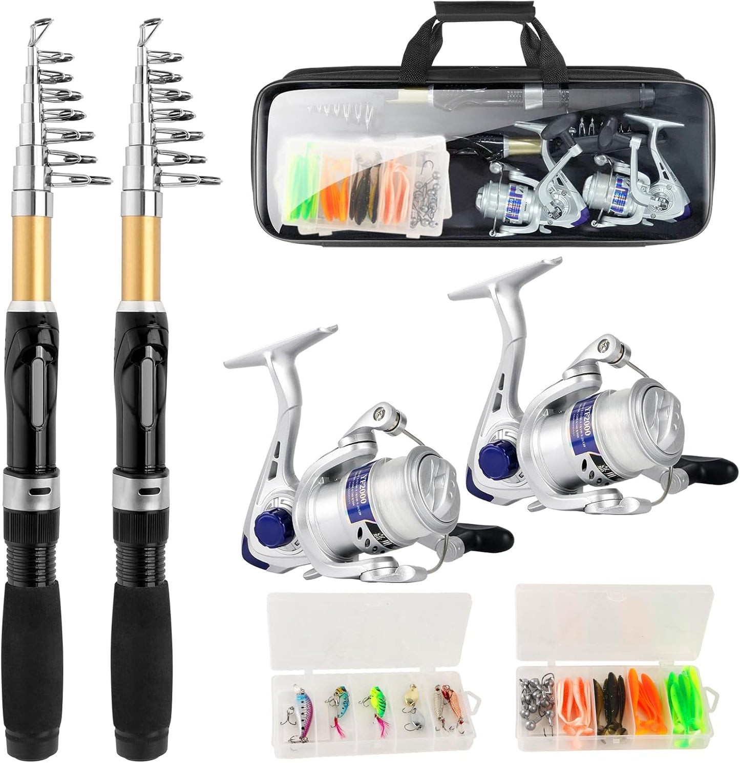 Hikary Fishing Combo Set - Ultimate Portability & Performance!