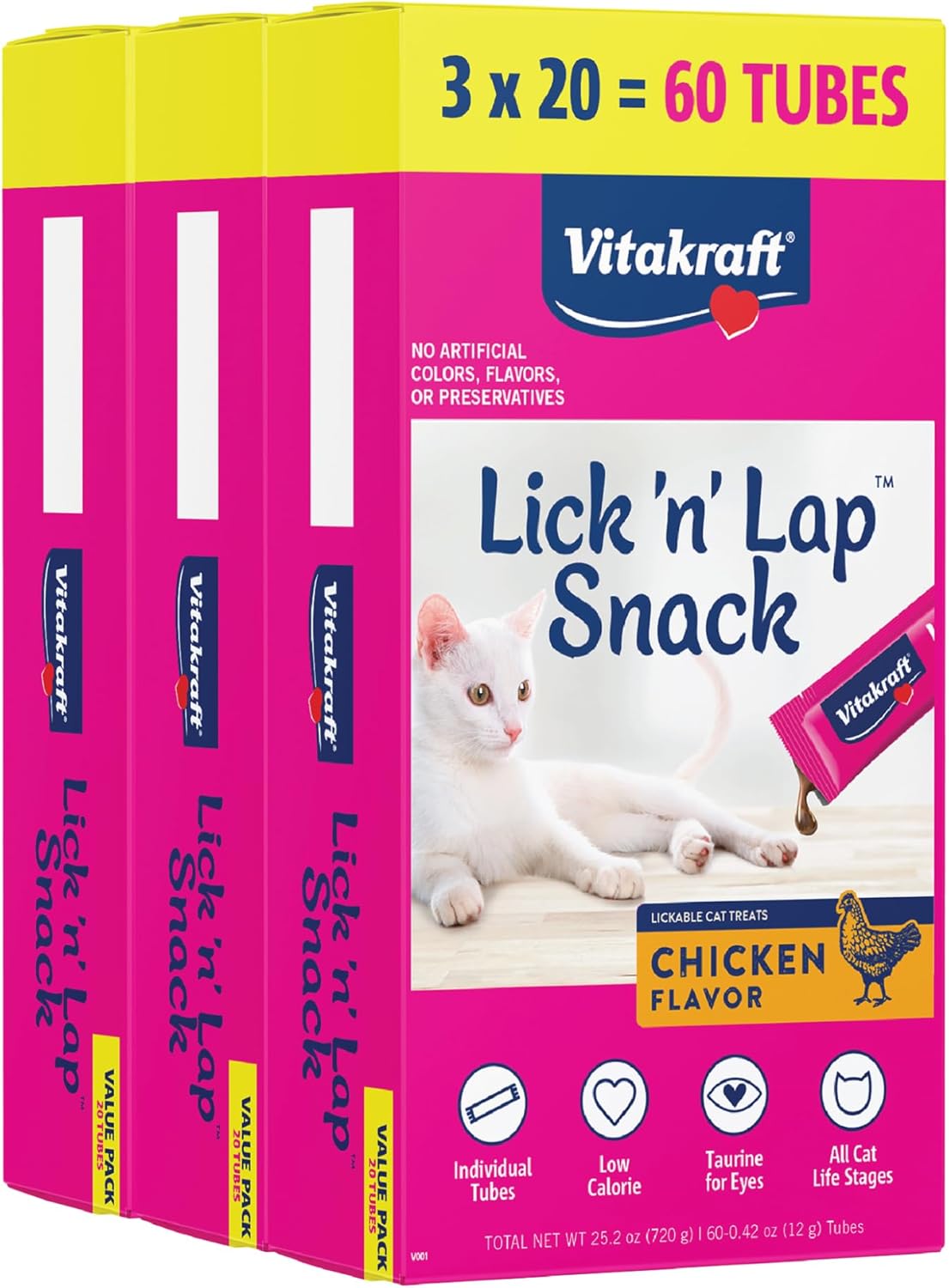Vitakraft Lick 'n' Lap Snack Cat Treats for Happy Kitties