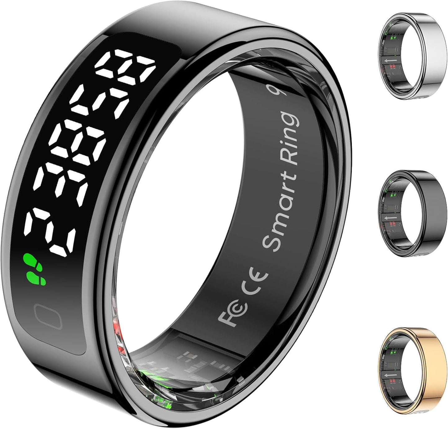 Smart Rings for Men with Display Screen for Health Tracking