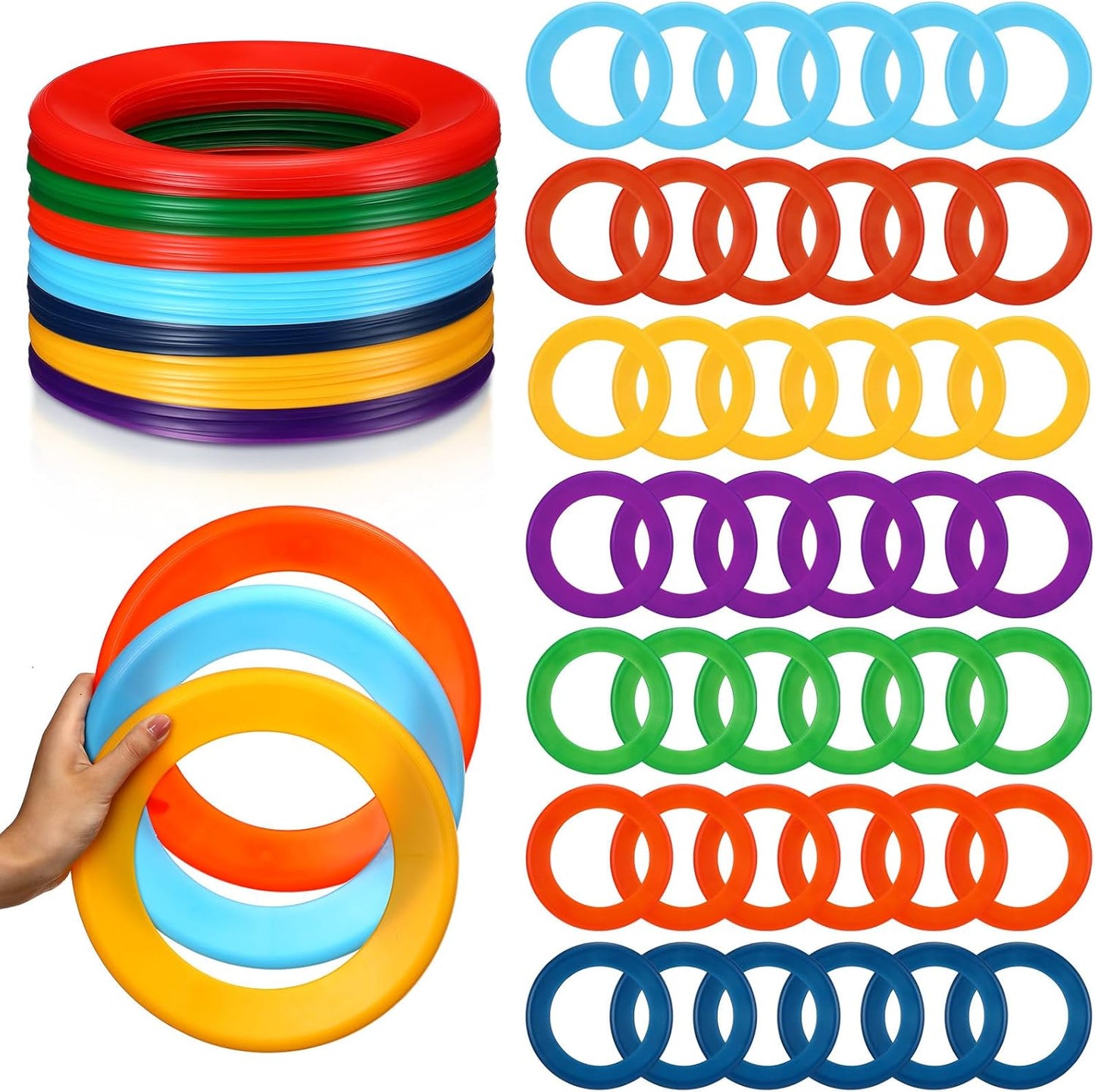 Lenwen Kids Soft Flying Rings - Fun Outdoor Discs