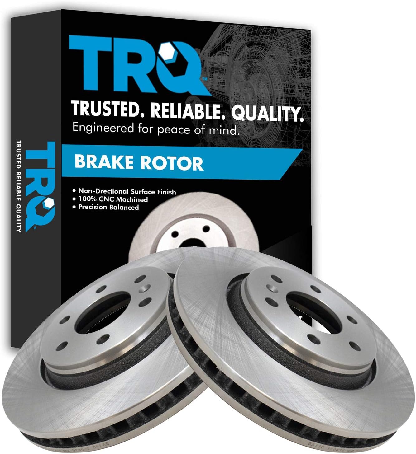 TRQ Front Brake Rotors Set for Buick Terraza and Chevrolet Uplander