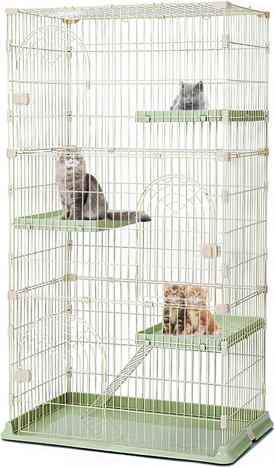 Hamiledyi Large Cat Cage 52 Inch Detachable Kennel for Pets