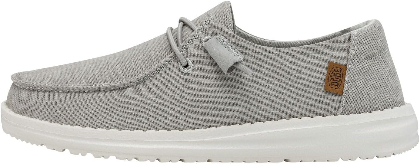 Hey Dude Women's Wendy Chambray Lace-Up Loafer for Comfort