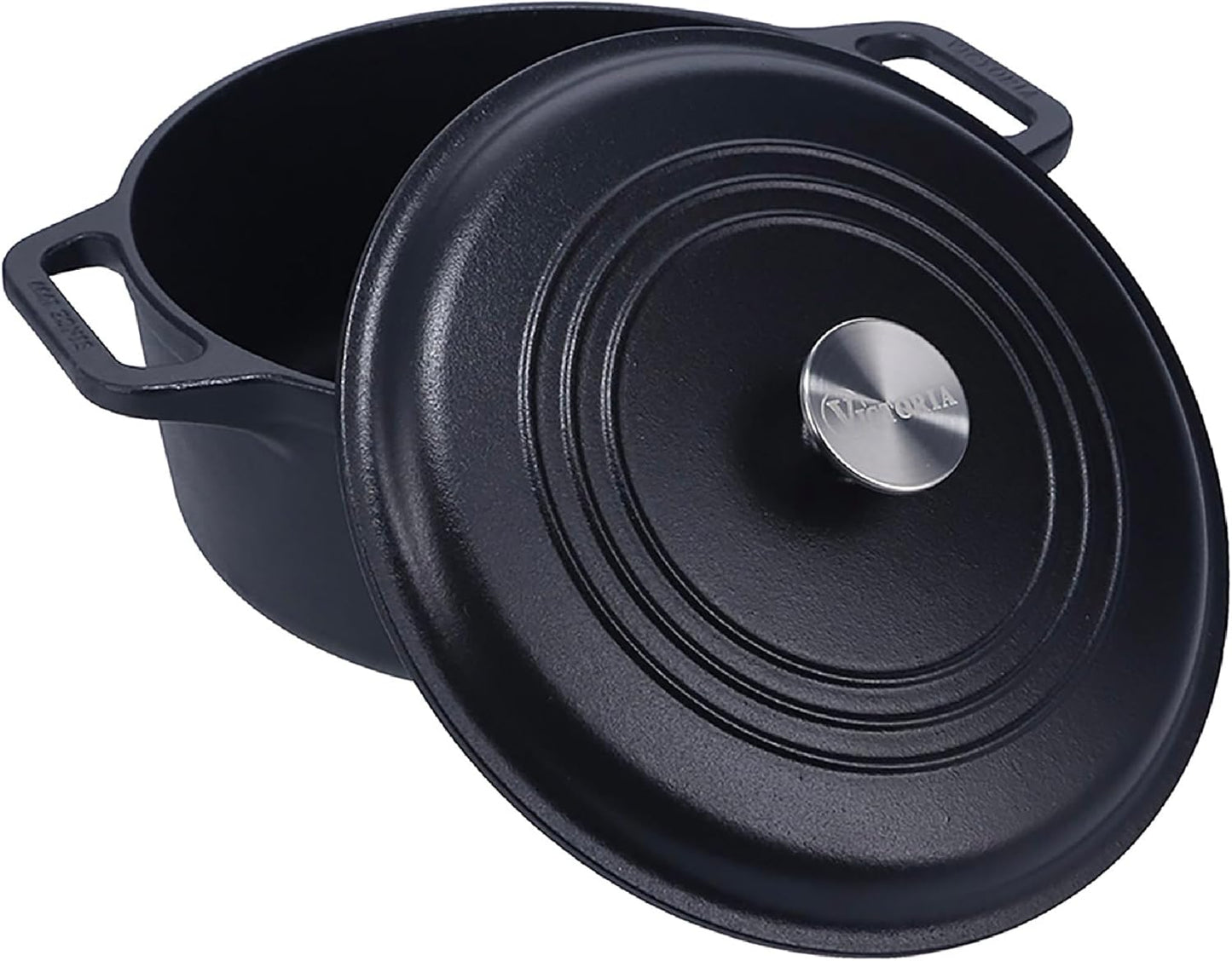 Victoria 6-Quart Cast Iron Dutch Oven for Perfect Cooking