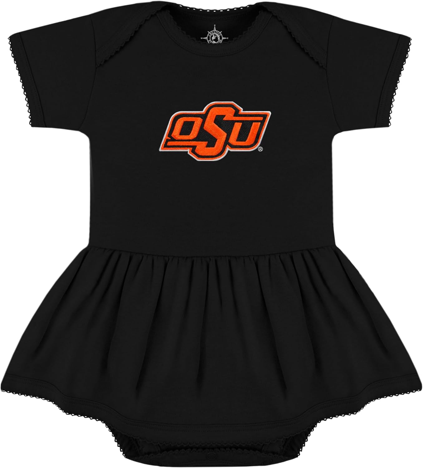 Creative Knitwear College Baby Picot Bodysuit Dress for Girls