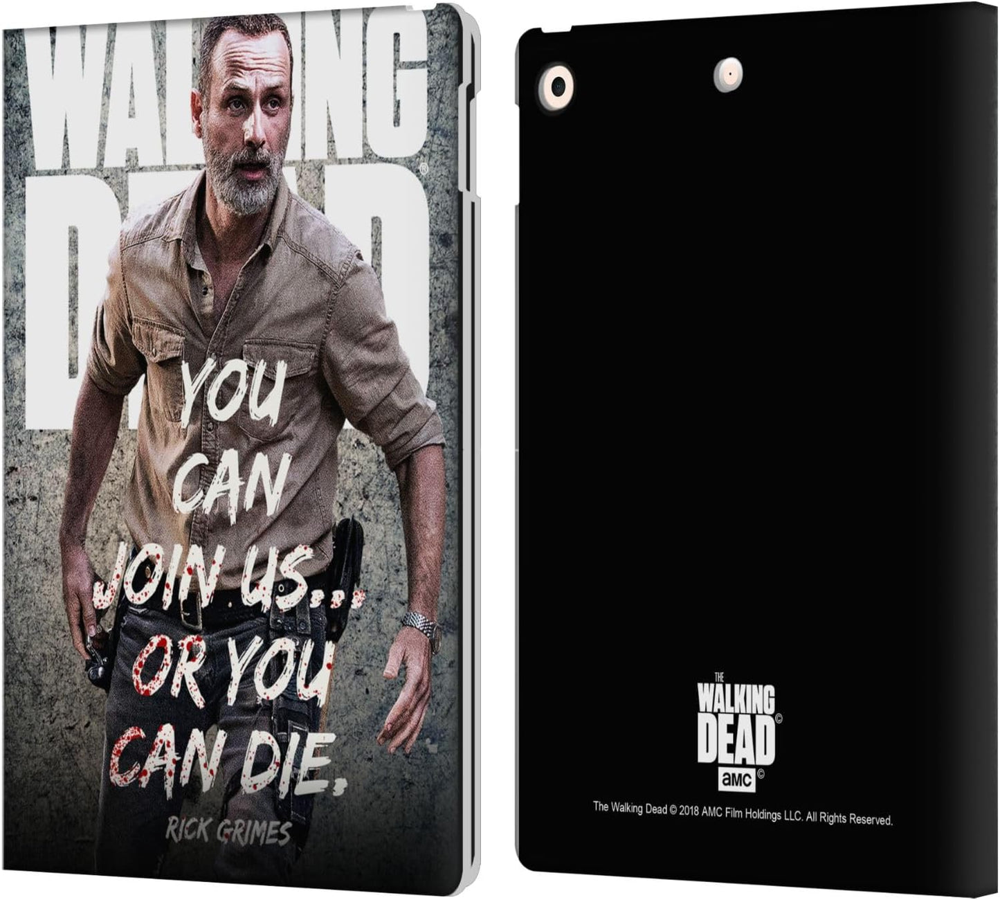 AMC The Walking Dead Join Us Rick Grimes Leather Wallet Case