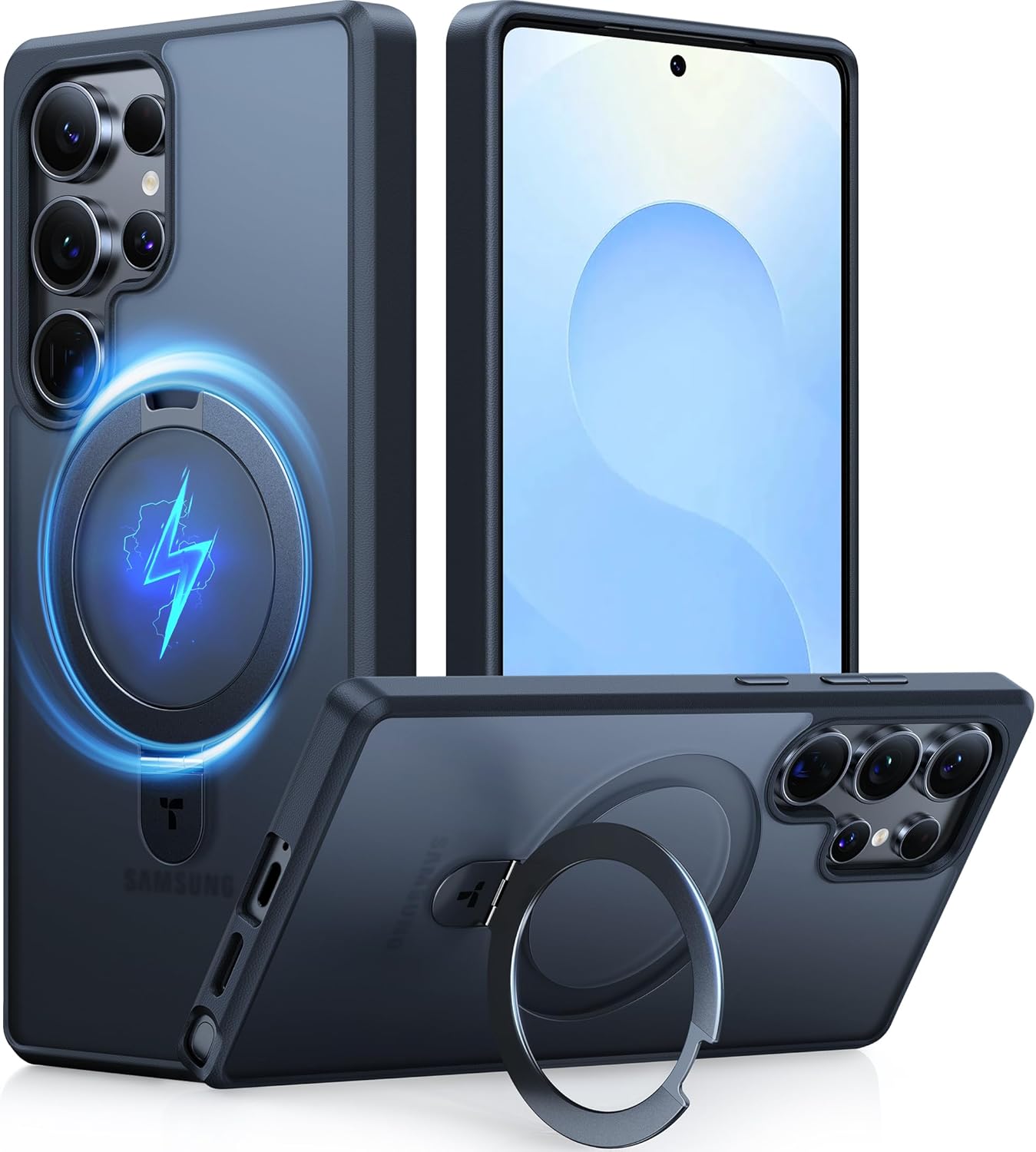 Magnetic Stand Case for Samsung Galaxy S25 Ultra - Shockproof & Slim
