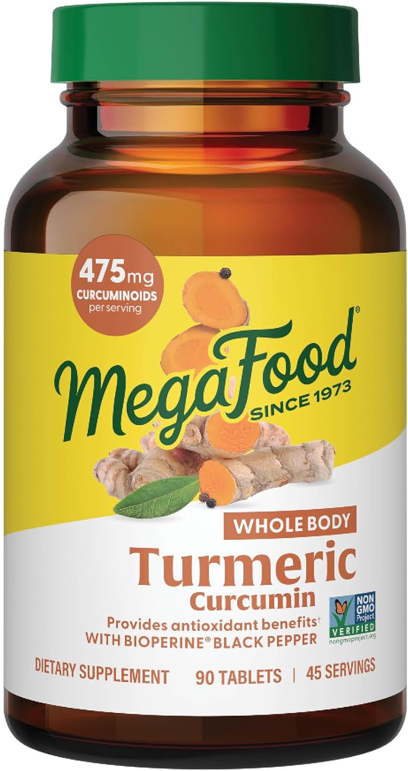 MegaFood Whole Body Turmeric Curcumin Supplement for Health