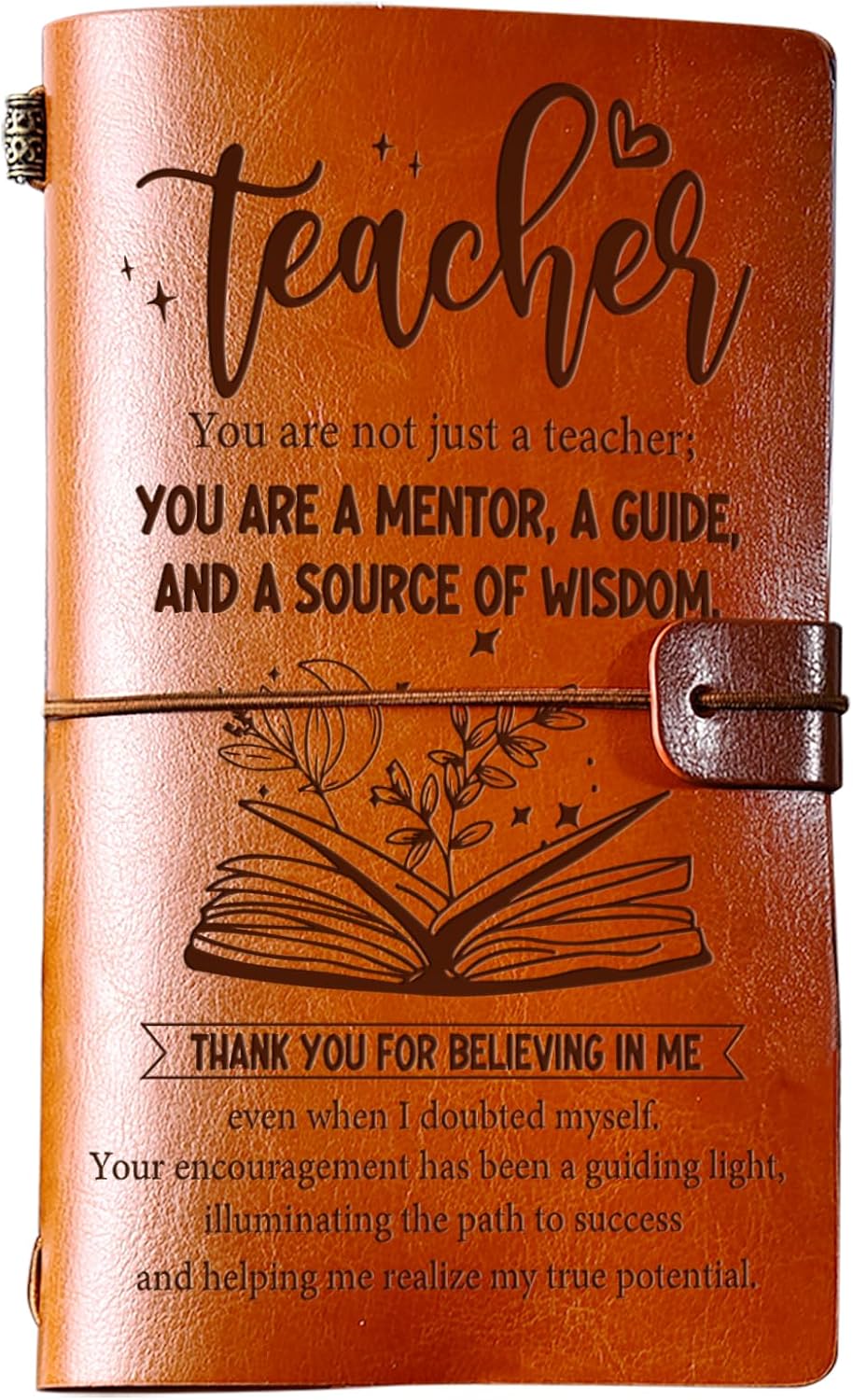 Refillable Leather Journal - Perfect Teacher Gift!