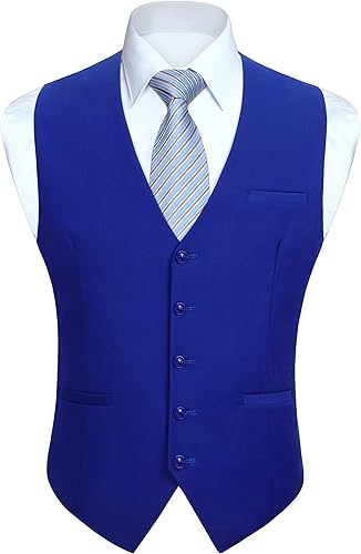 Enlision Men's Suit Vest Business Formal Dress Waistcoat Review