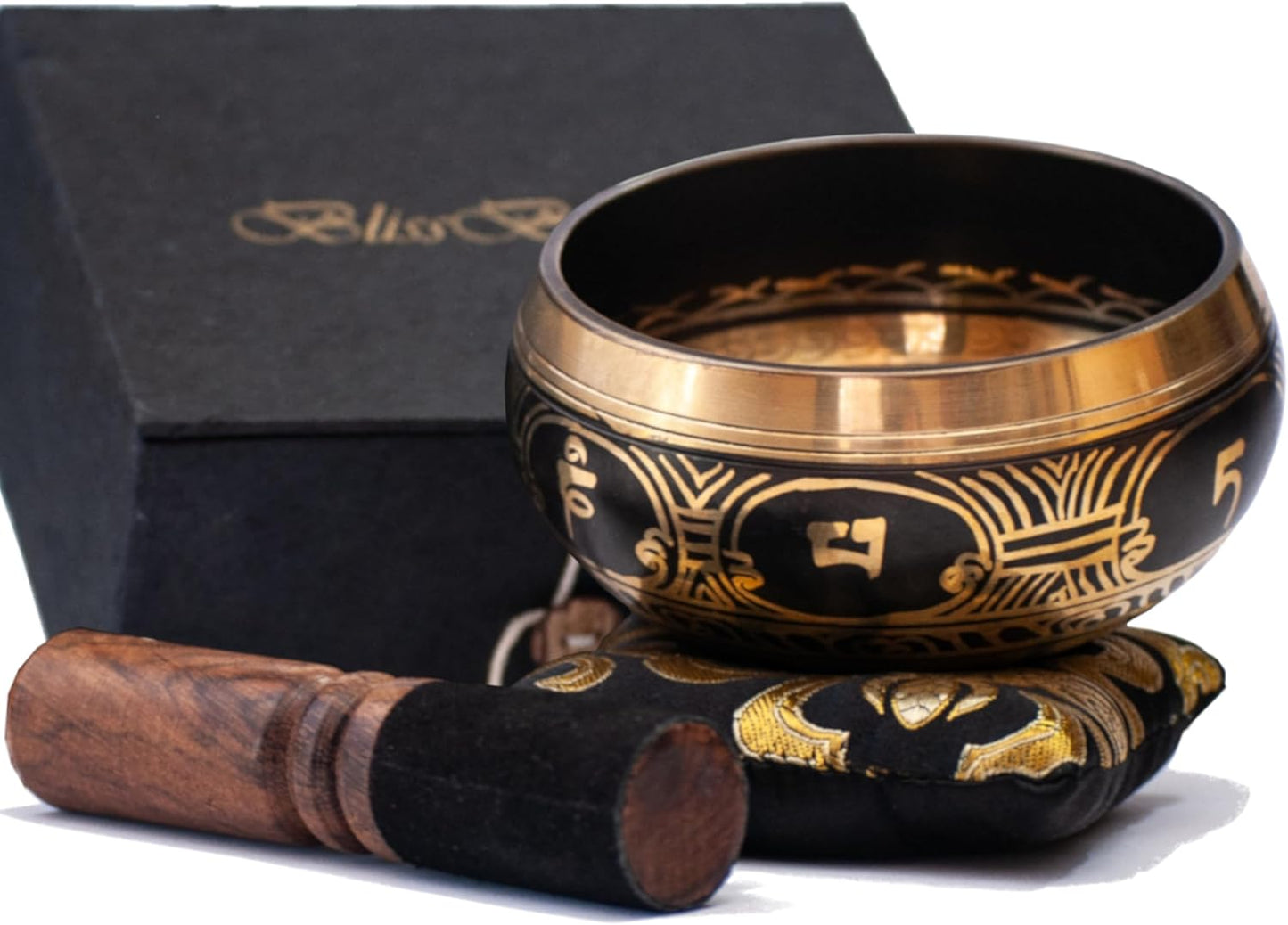 Tibetan Singing Bowl Set for Meditation and Mindfulness Practice