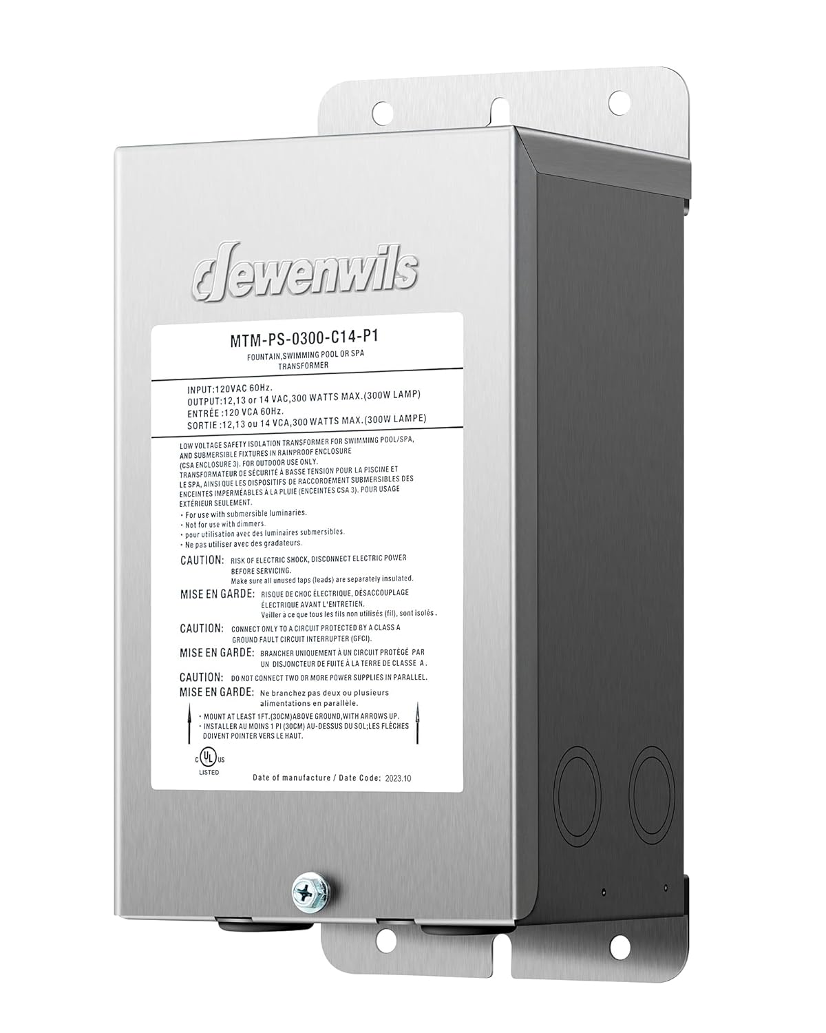 DEWENWILS 300W Low Voltage Pool Light Transformer for Safe Use