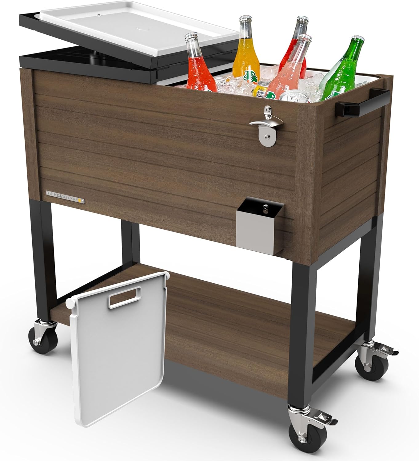 Spacious 80 Quart Party Cooler with Wheels for Outdoor Gatherings