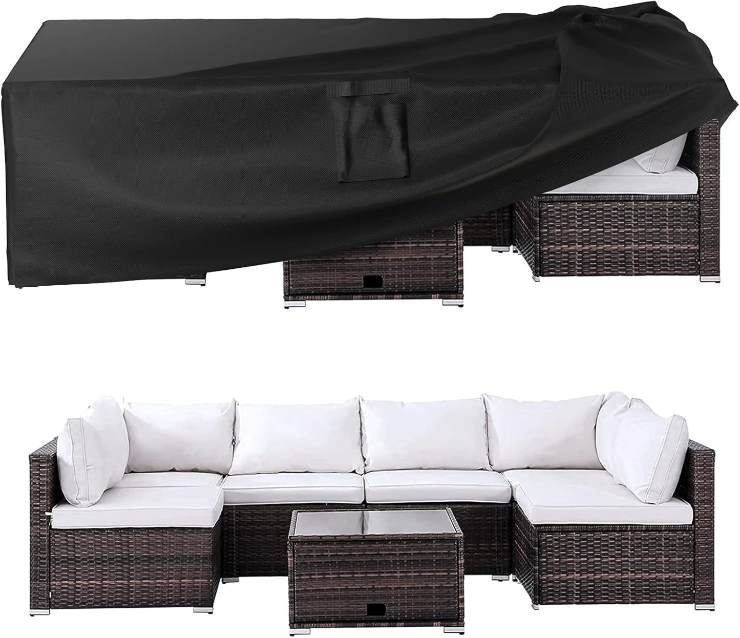 Patio Furniture Covers Waterproof Heavy Duty 600D for Outdoor Use