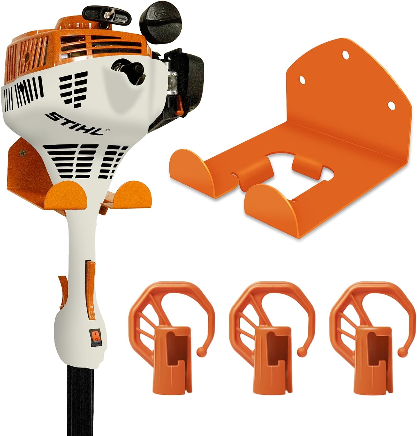 Heavy Duty Garage Storage Hooks for Stihl Kombi Attachments