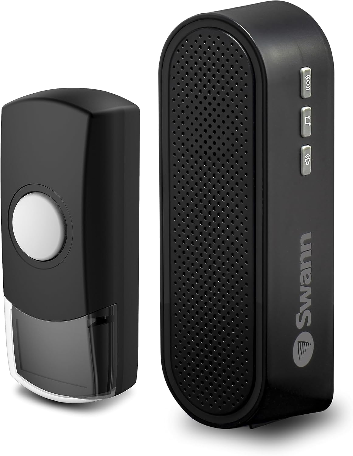 Swann Wireless Doorbell | Easy Install | Water Resistant | 36 Chimes | Black