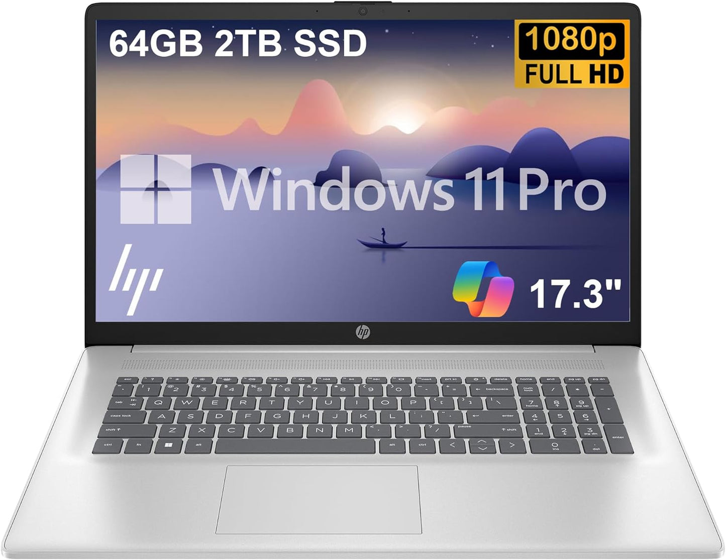 HP 17 Laptop with AMD Ryzen 5 and 64GB RAM for All Needs