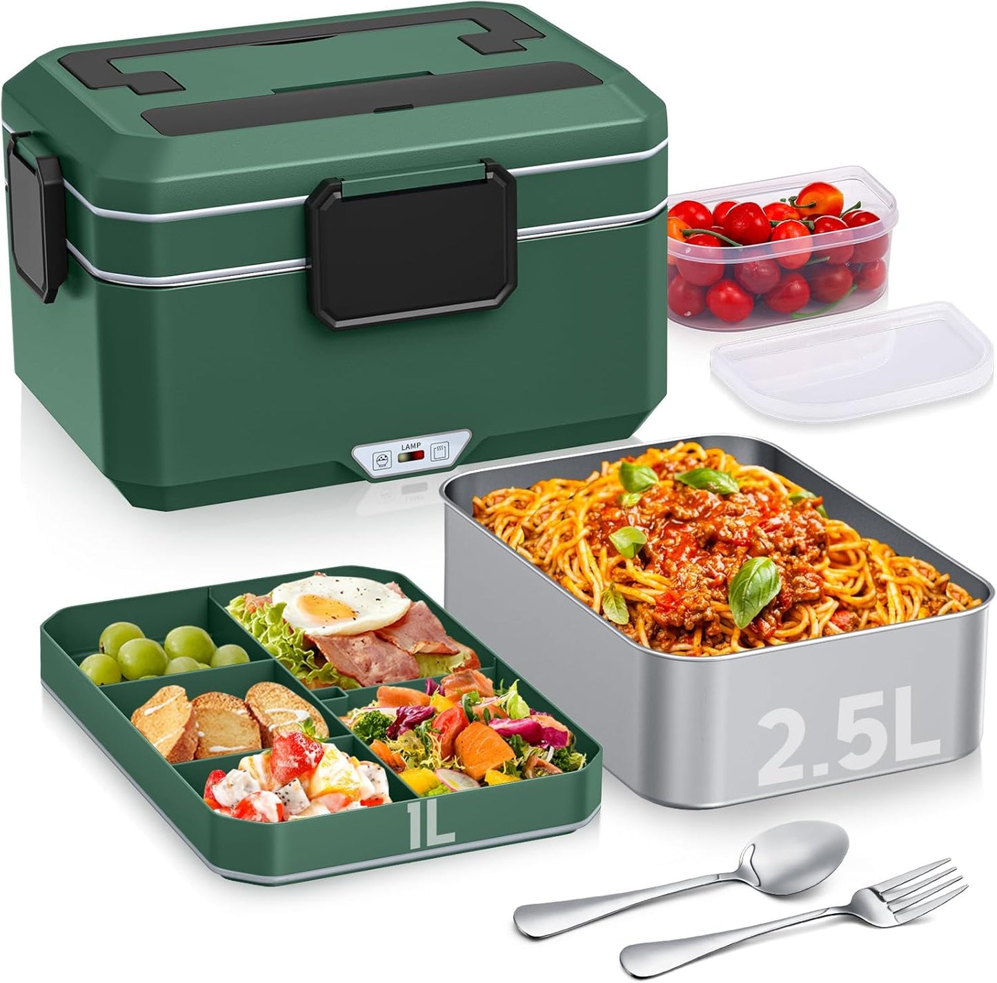 Portable Electric Lunch Box: 3.5L Heated for On-the-Go Enjoyment!