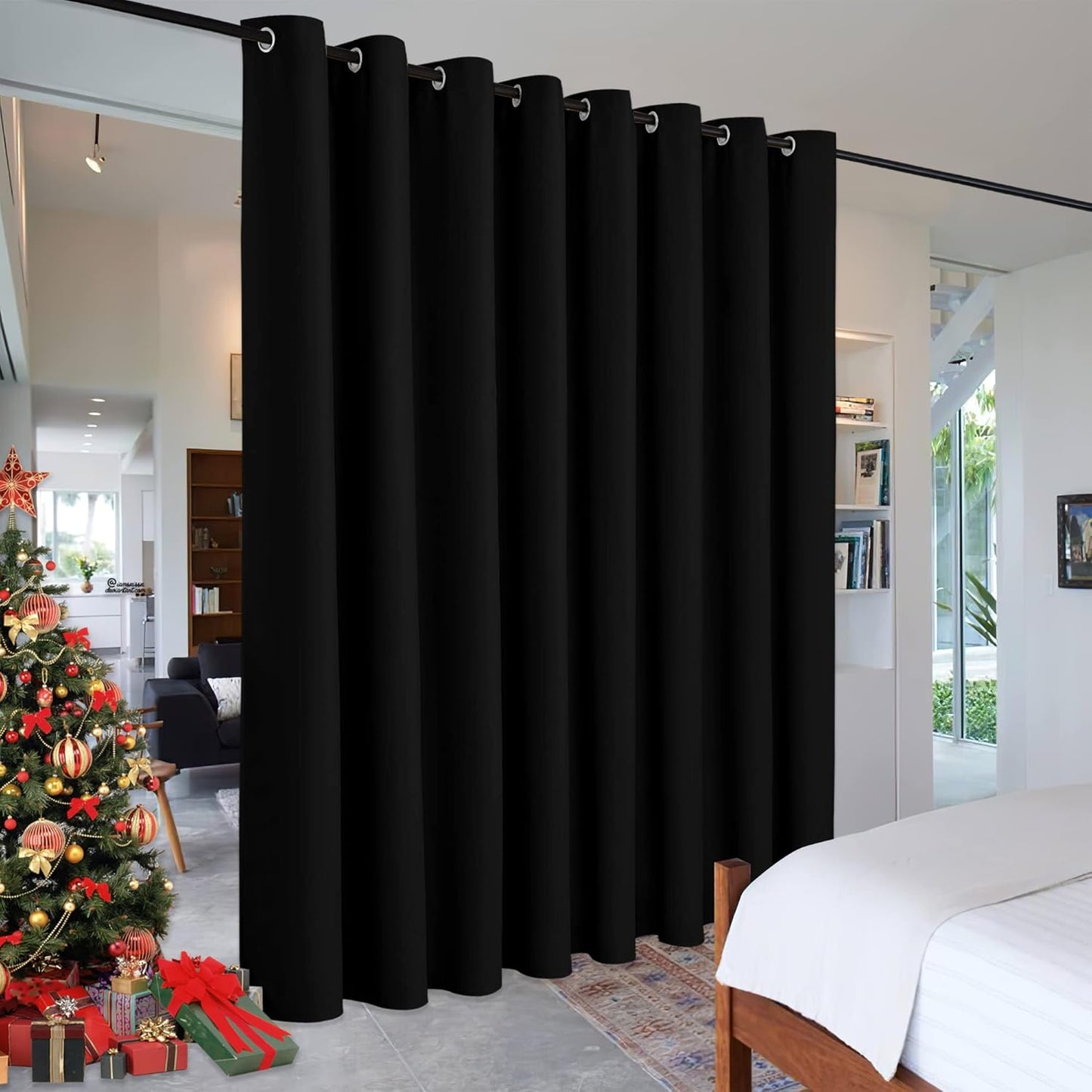 RYB HOME Extra Wide Long Curtain for Privacy and Room Division