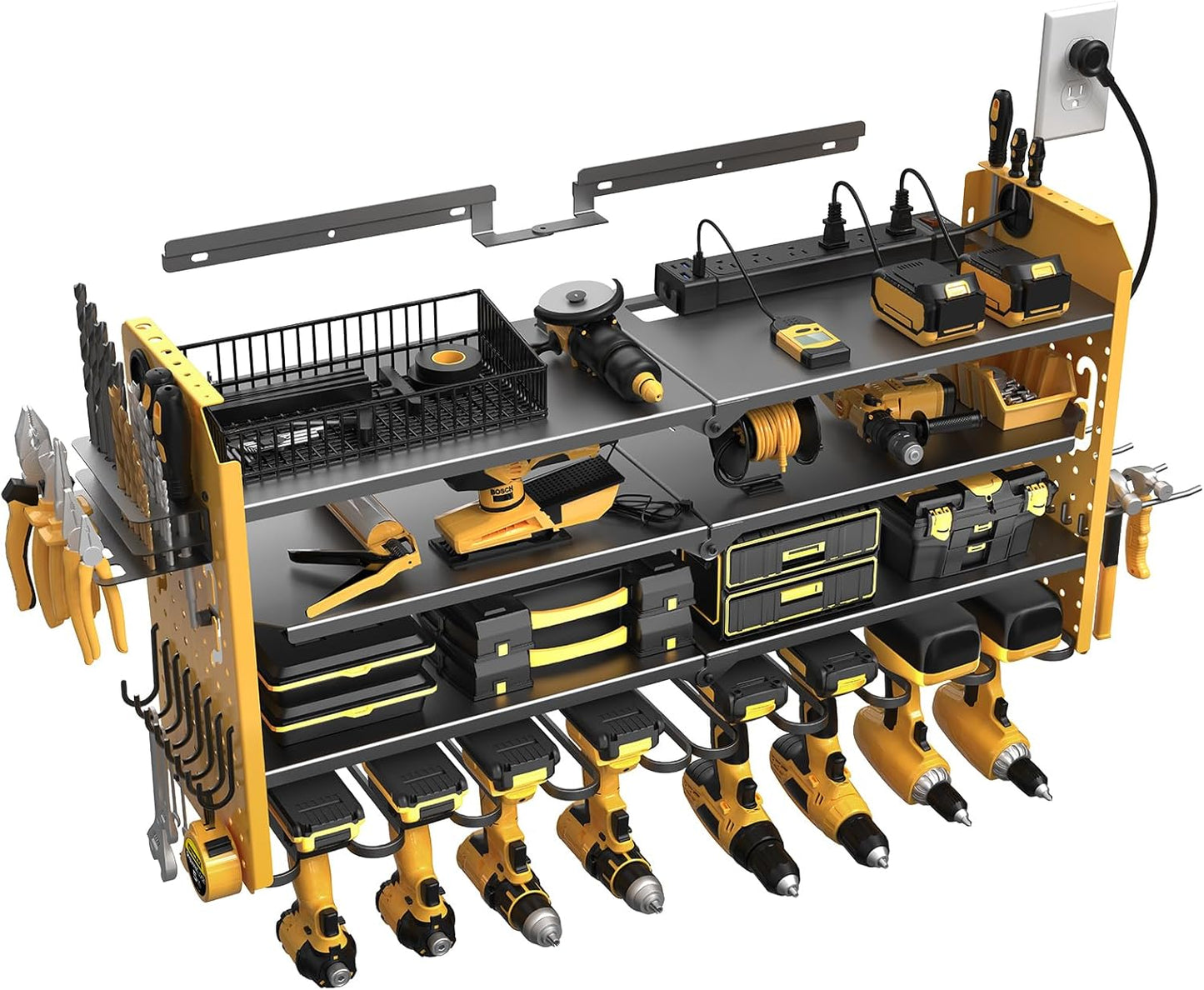 Space-Saving Drill Organizer & Charging Station by SUPERDANNY