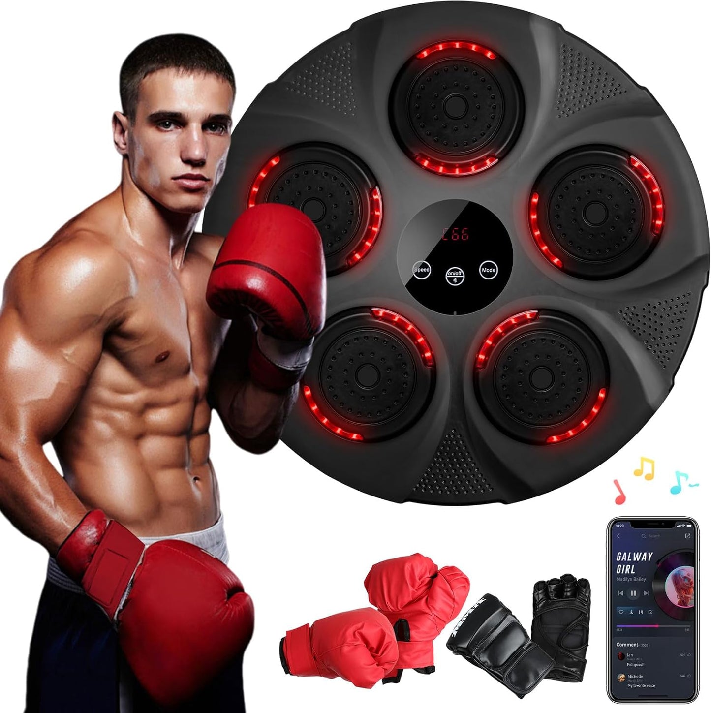 Portable Bluetooth Boxing Machine - Stress Release