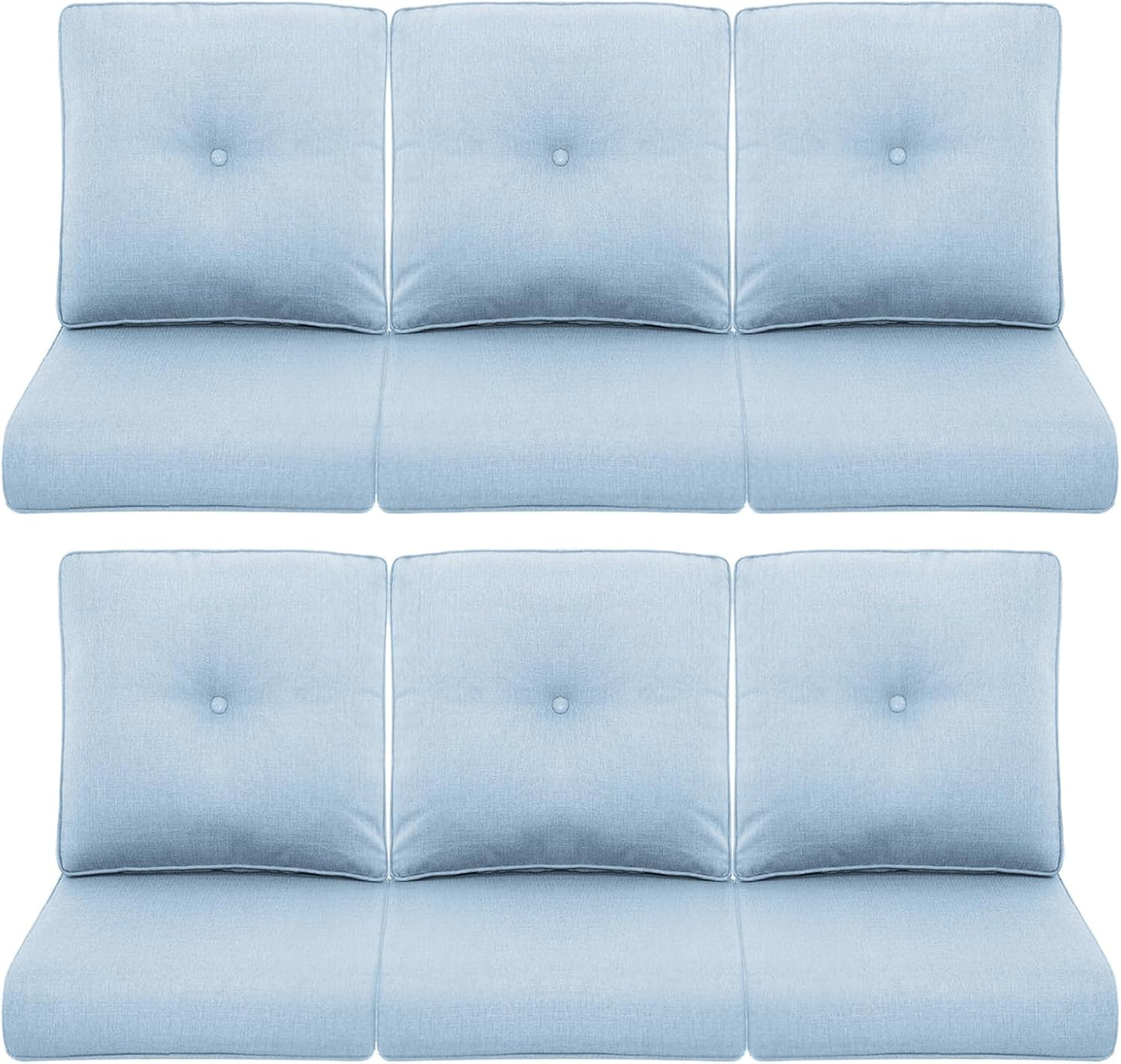 Patio Chair Cushions 6 Packs for Outdoor Glider Rocking Chairs