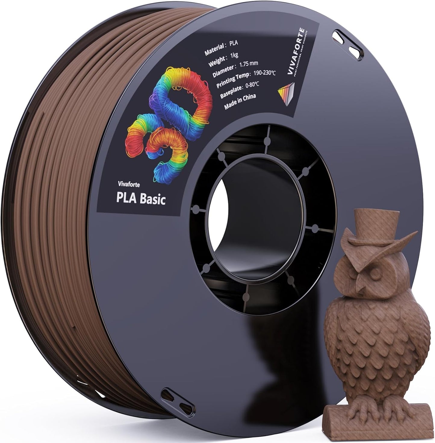 Wood PLA Filament 1.75mm for High Precision 3D Printing
