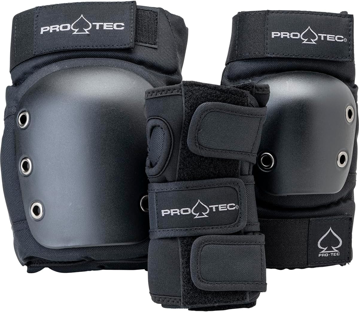 Pro-Tec Street 3-Pack Pad Set for Skateboarding and Bicycling