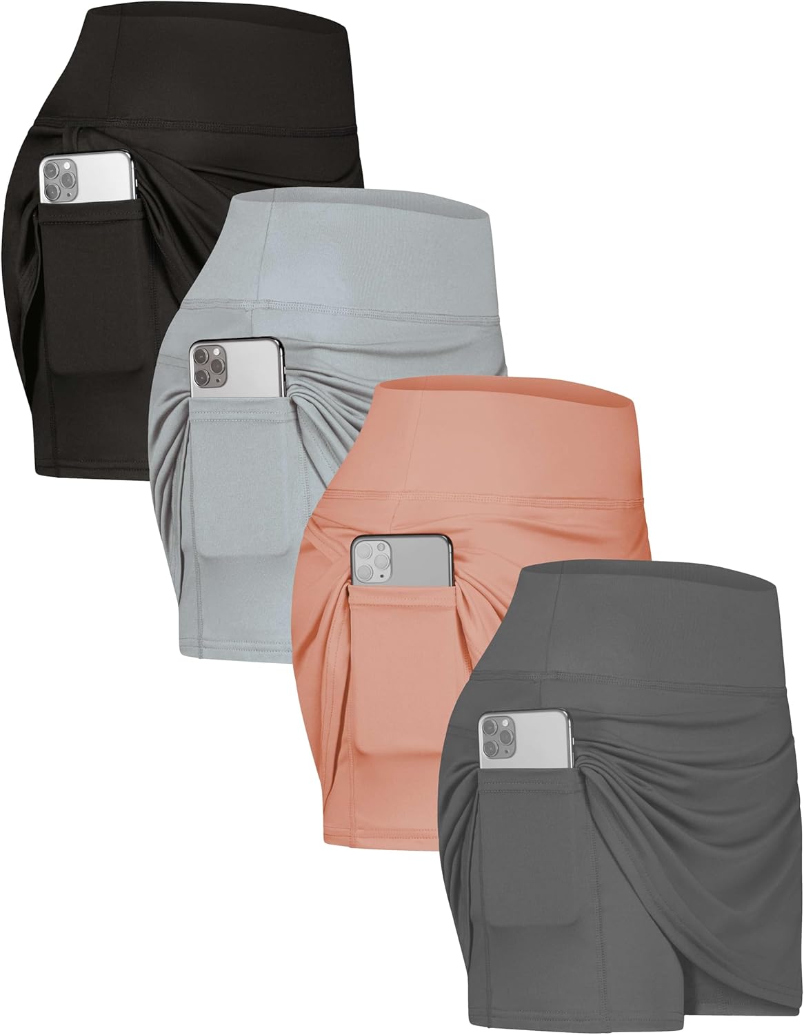 Women's Active Skort Lightweight Comfy Breathable Tennis Golf Skirt