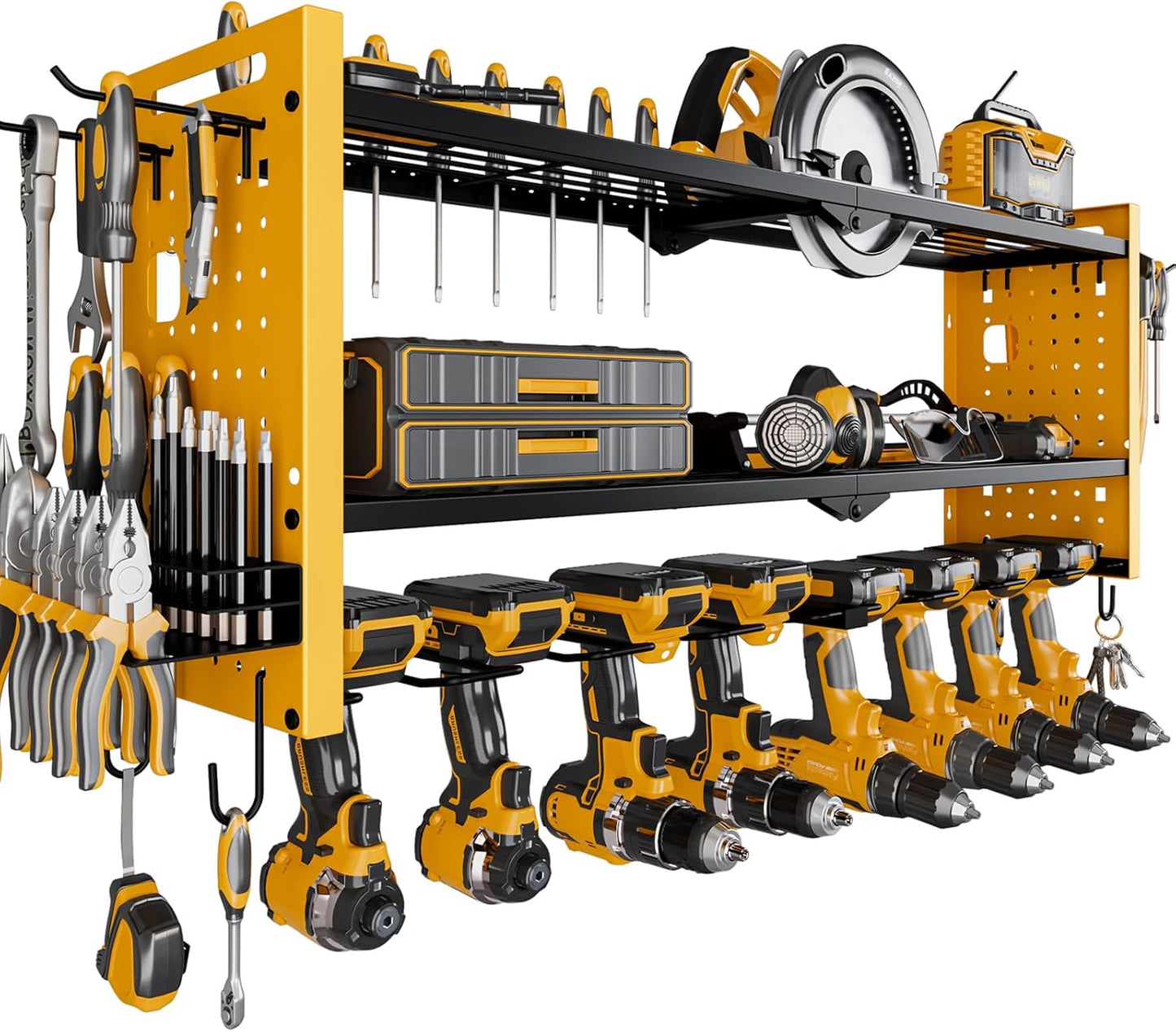 Space-Saving Drill Rack Organizer - NattyDot