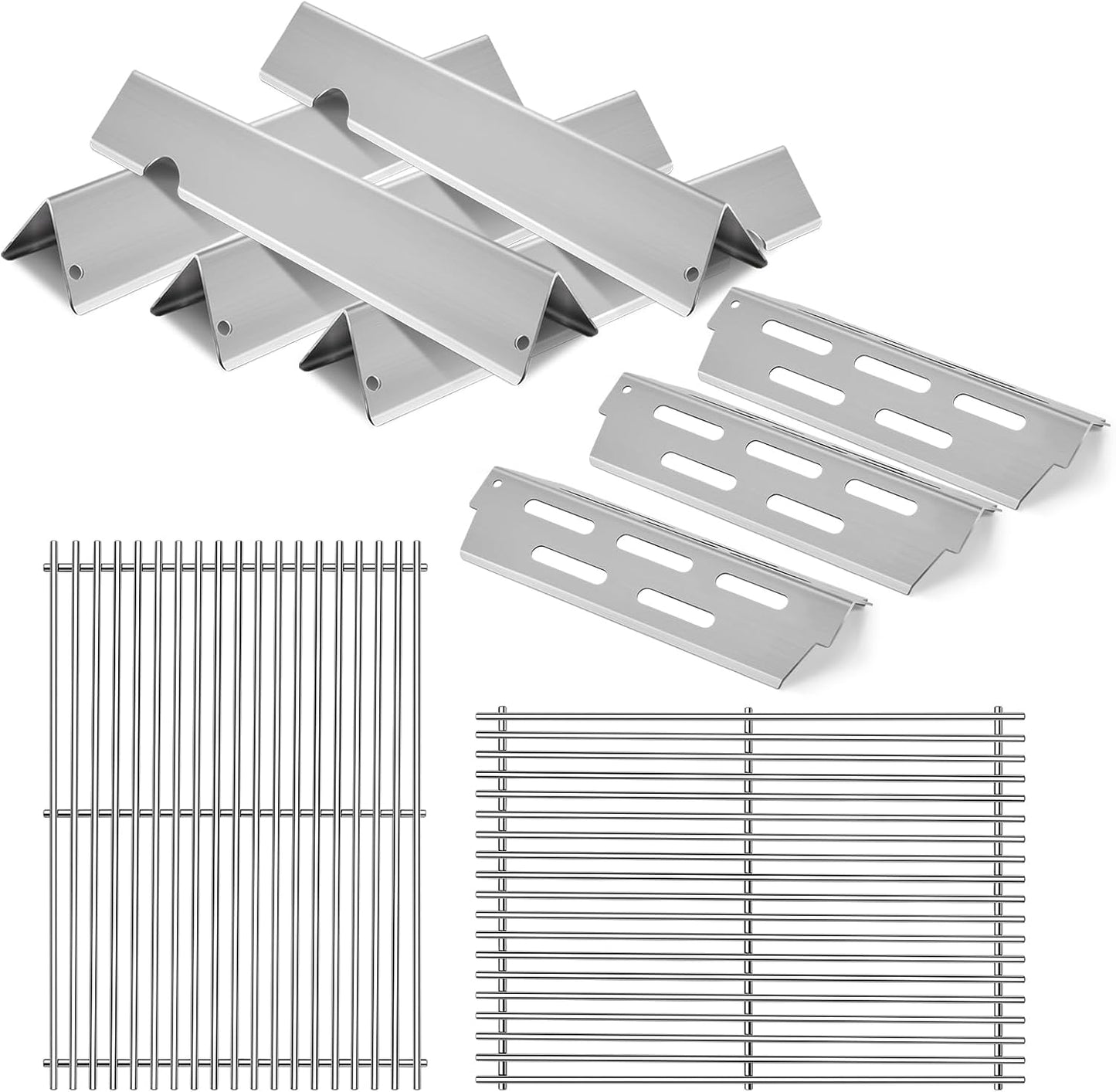 Stainless Steel Grill Grates and Flavorizer Bars for Weber Grills