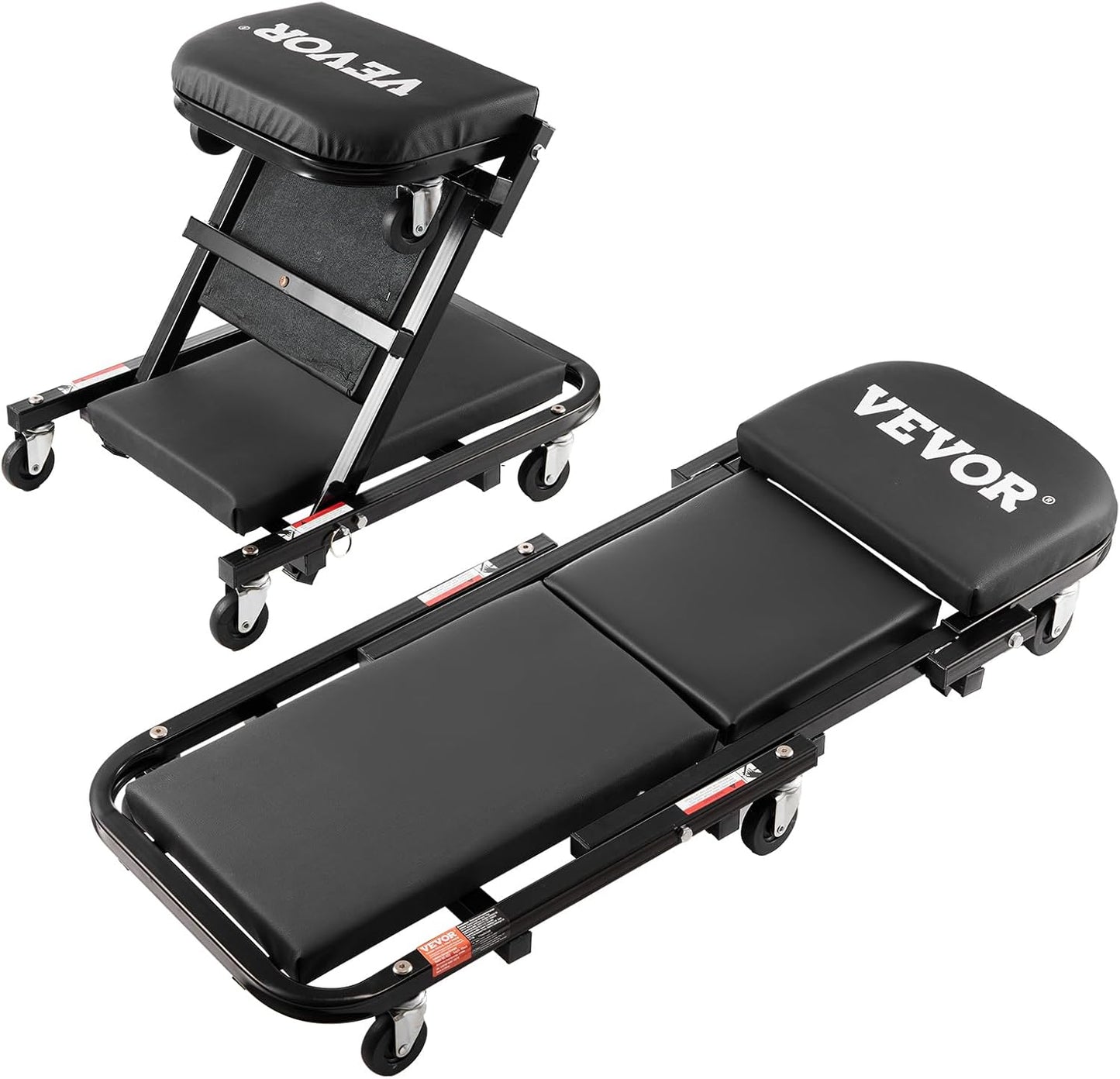 VEVOR Foldable Z Garage Creeper Stool for Mechanics and DIY