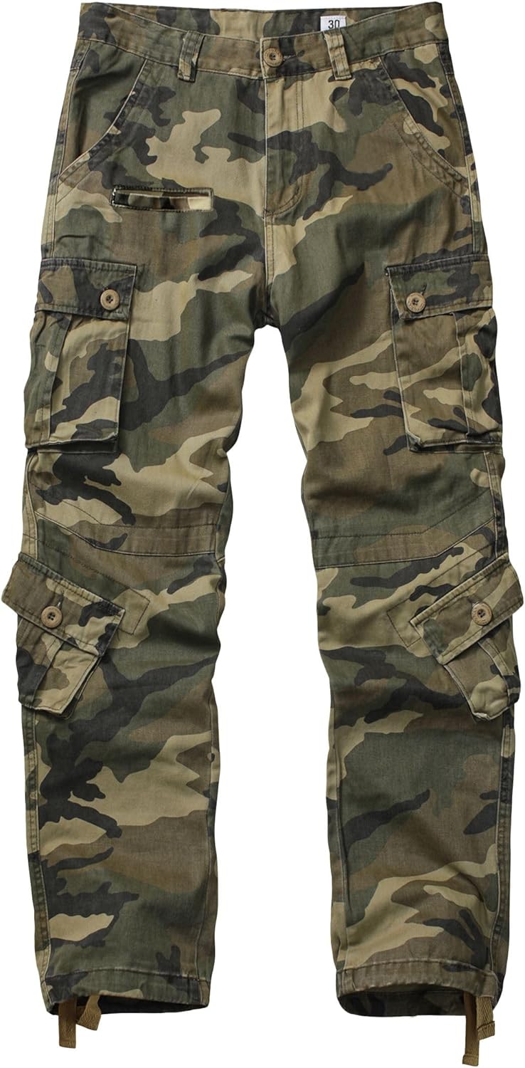 Men's Cargo Pants for Outdoor Adventures with Multi Pockets