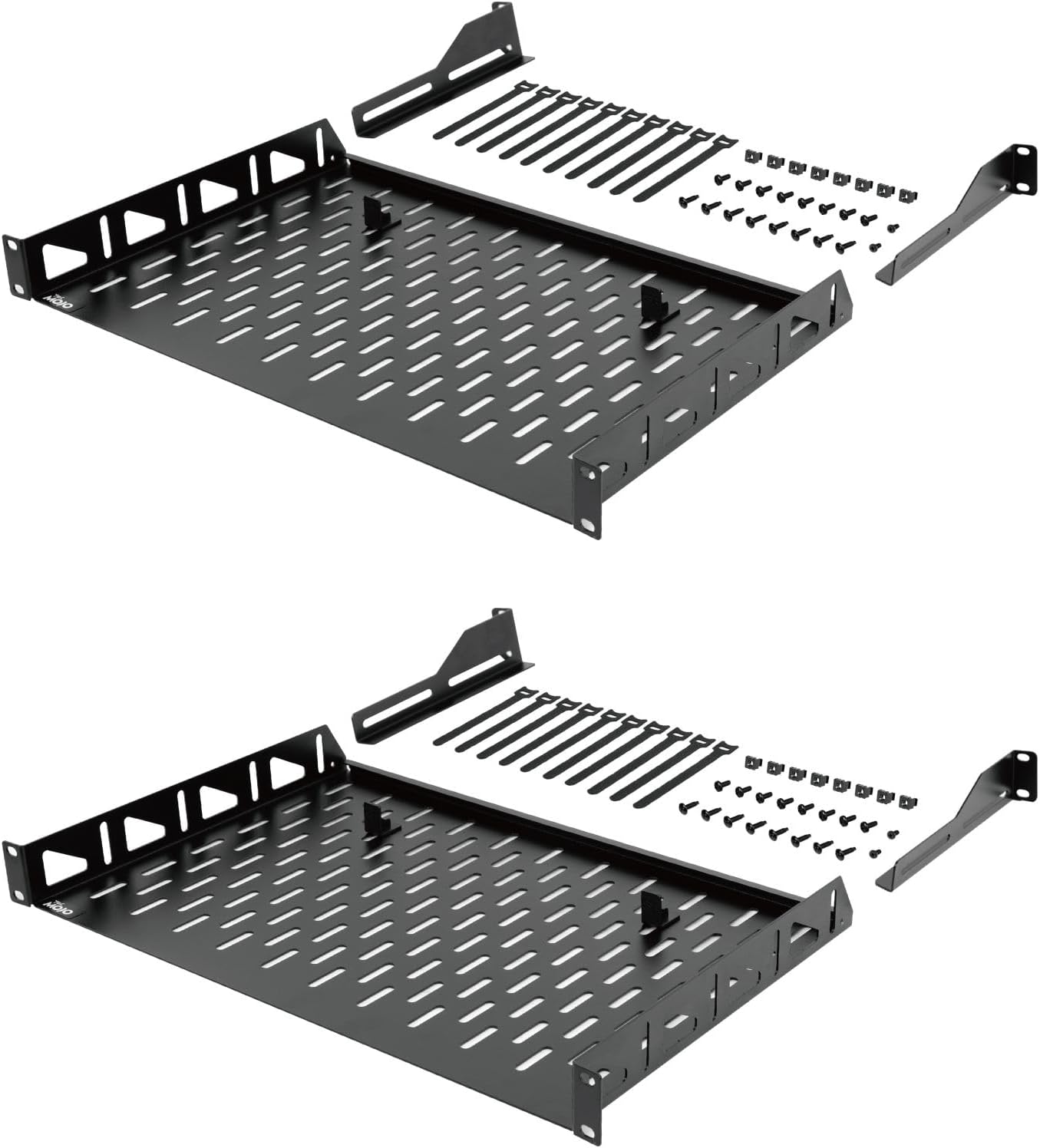 Tecmojo 1U Rack Shelf for 19 in Equipment with 110lbs Capacity