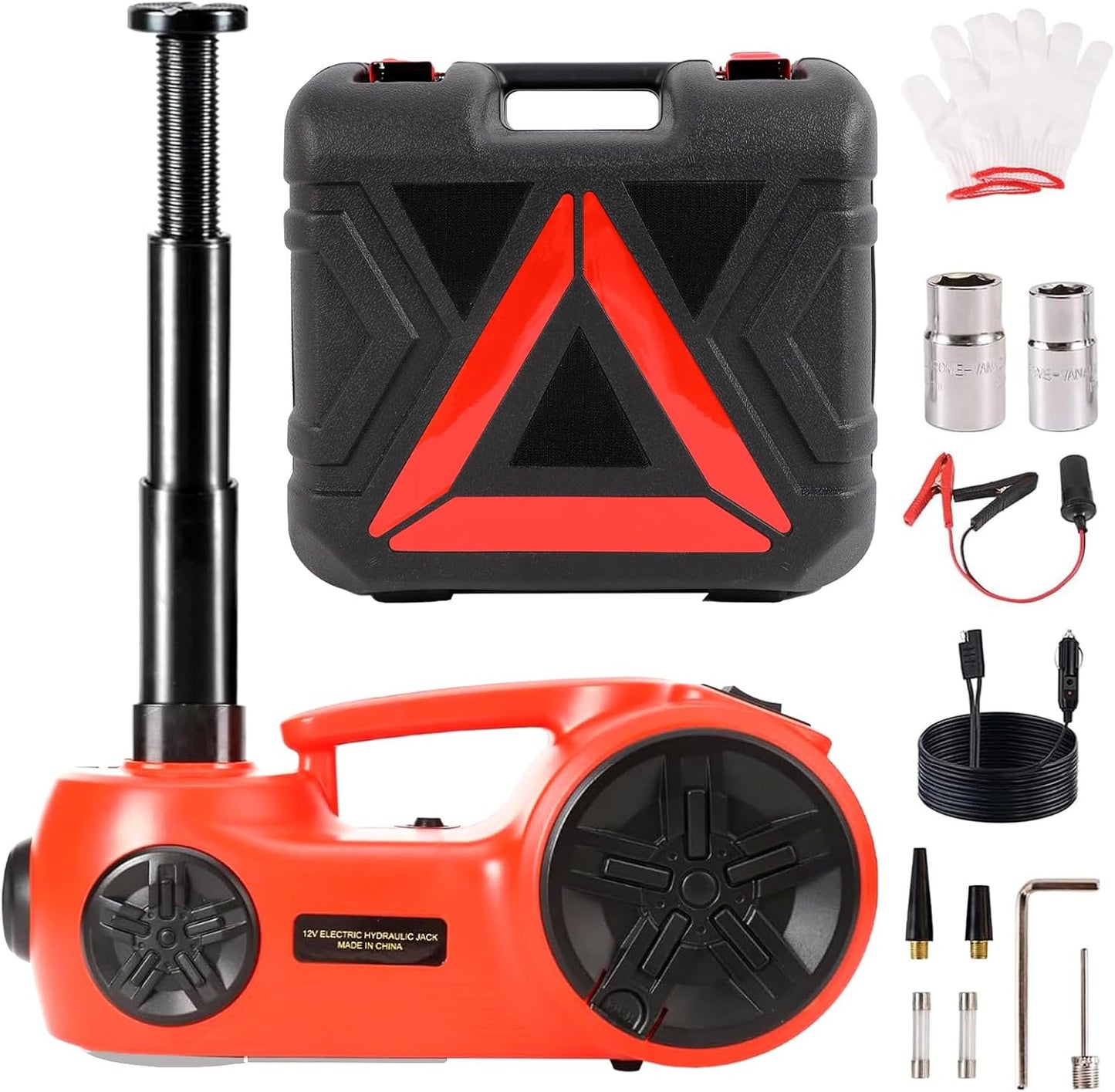 Upgraded Electric Car Jack 5 Ton Hydraulic Jack Stand for Tire Change