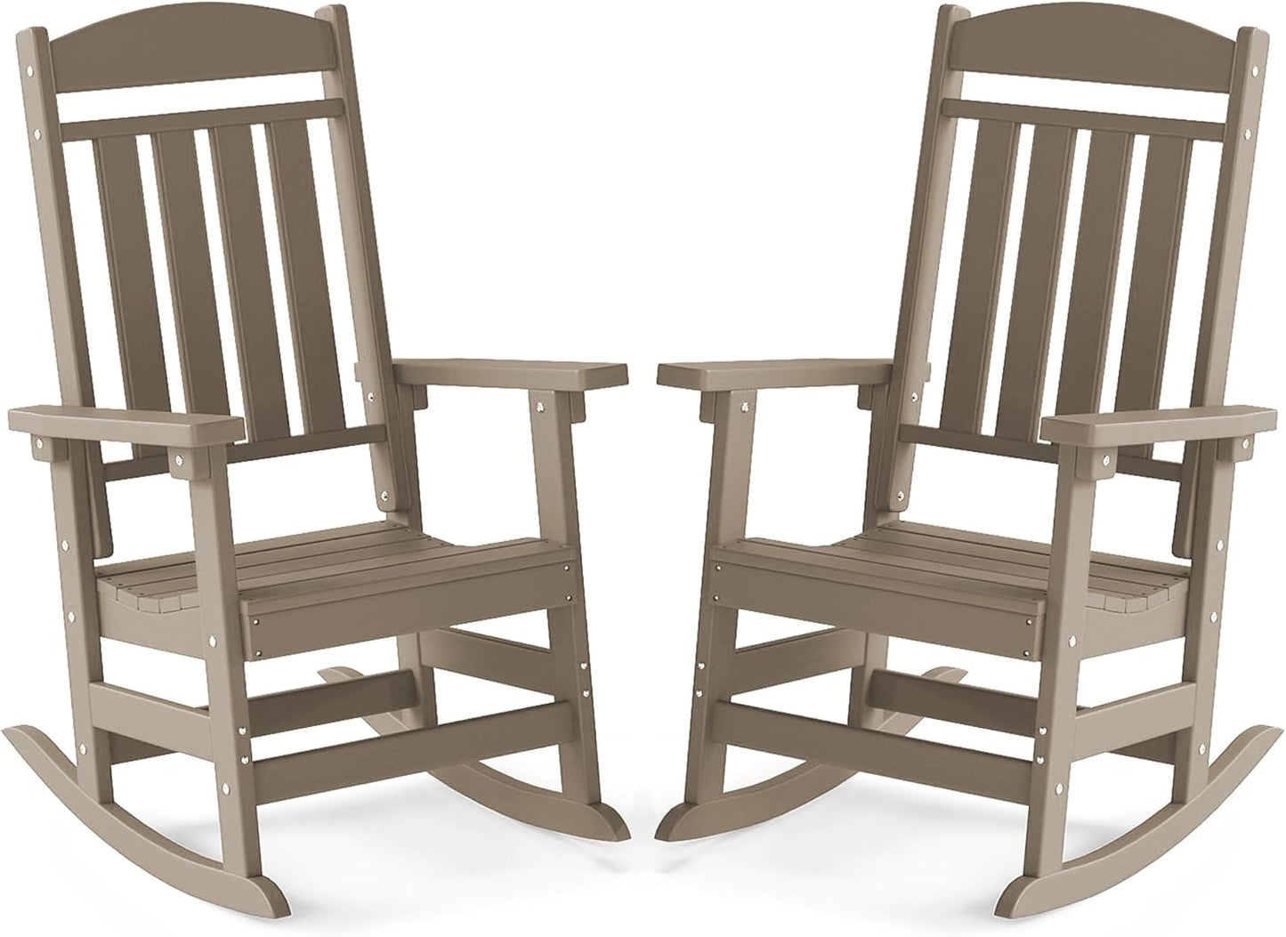 Set of 2 All Weather Resistant Rocking Chairs by FOOWIN