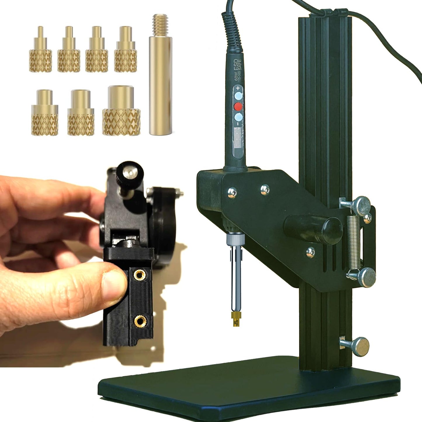 Heat Set Insert Tool Kit for M2-M8 Tips and Brass Nuts